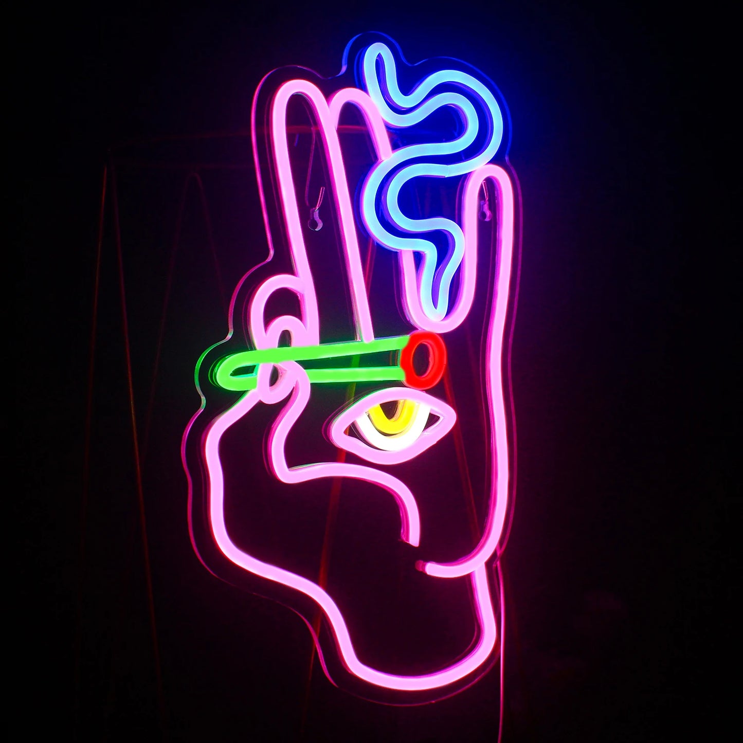 Smoking Hand Eye 5V USB LED Neon Sign - Budget Friendly