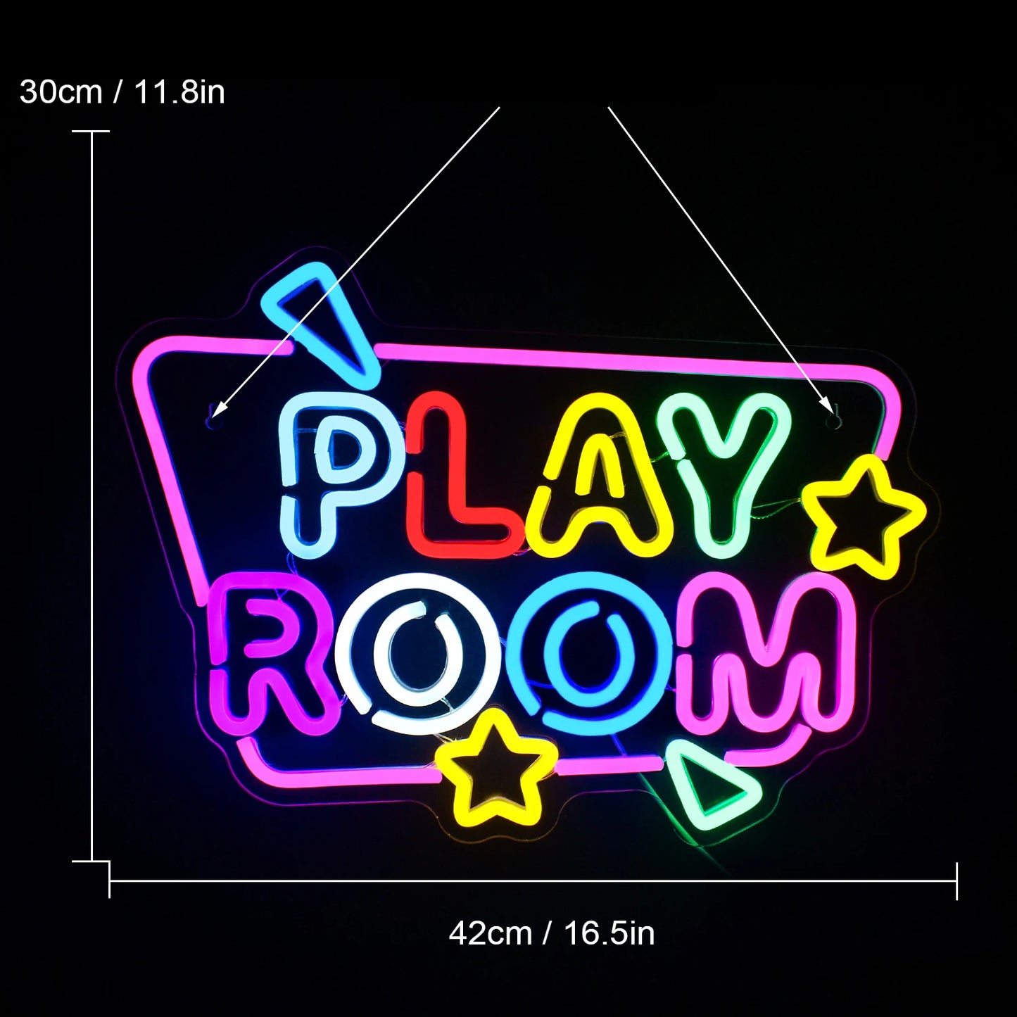 Play Room 5V USB LED Neon Sign - Budget Friendly