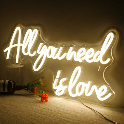 All You Need is Love 5V Mini USB LED Neon Sign - Budgetvriendelijk