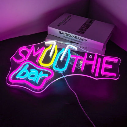 Smoothie Bar 5V USB LED Neon Sign - Budget Friendly