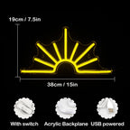 Zon – LED-neonbord (5 V USB)
