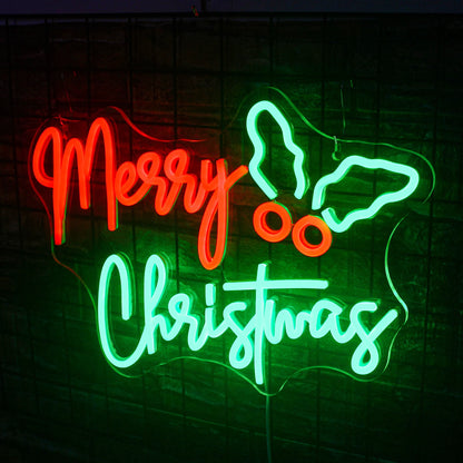 Merry Christmas 5V USB LED Neon Sign - Budget Friendly
