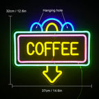 Coffee 5V USB LED Neon Sign - Budget Friendly