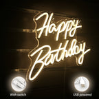 Happy Birthday – LED-neonbord (5 V USB)