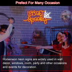 LET'S GET Spooky – Spinnenweb – LED-neonbord (5 V USB)