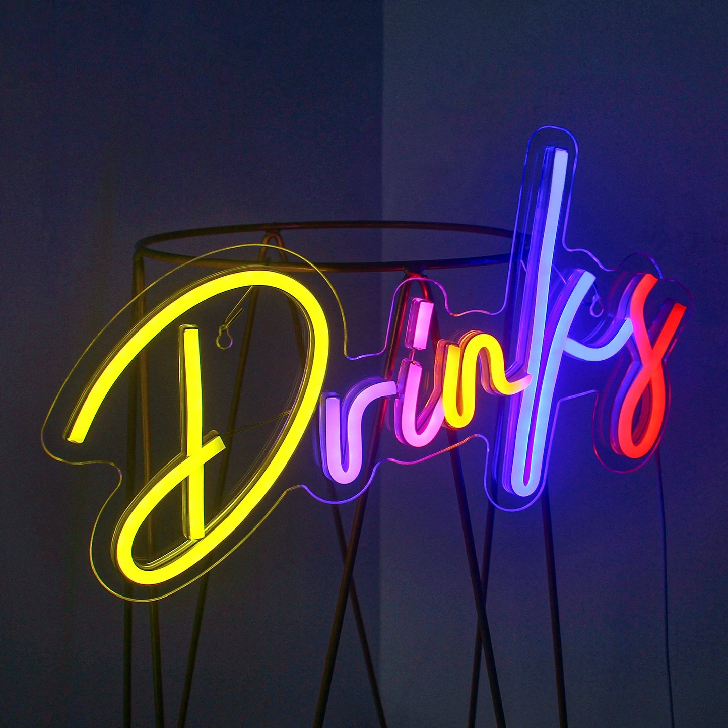 Colorful Drinks 5V USB LED Neon Sign - Budget Friendly
