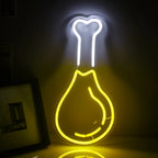 Chicken Drumstick 5V USB LED Neon Sign - Budget Friendly