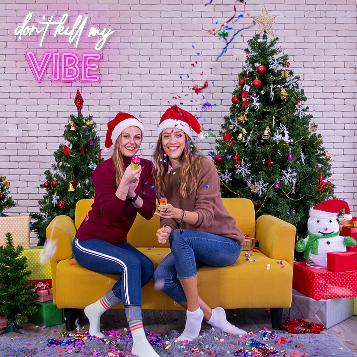 Don't Kill My Vibe – LED-neonbord (5 V USB)