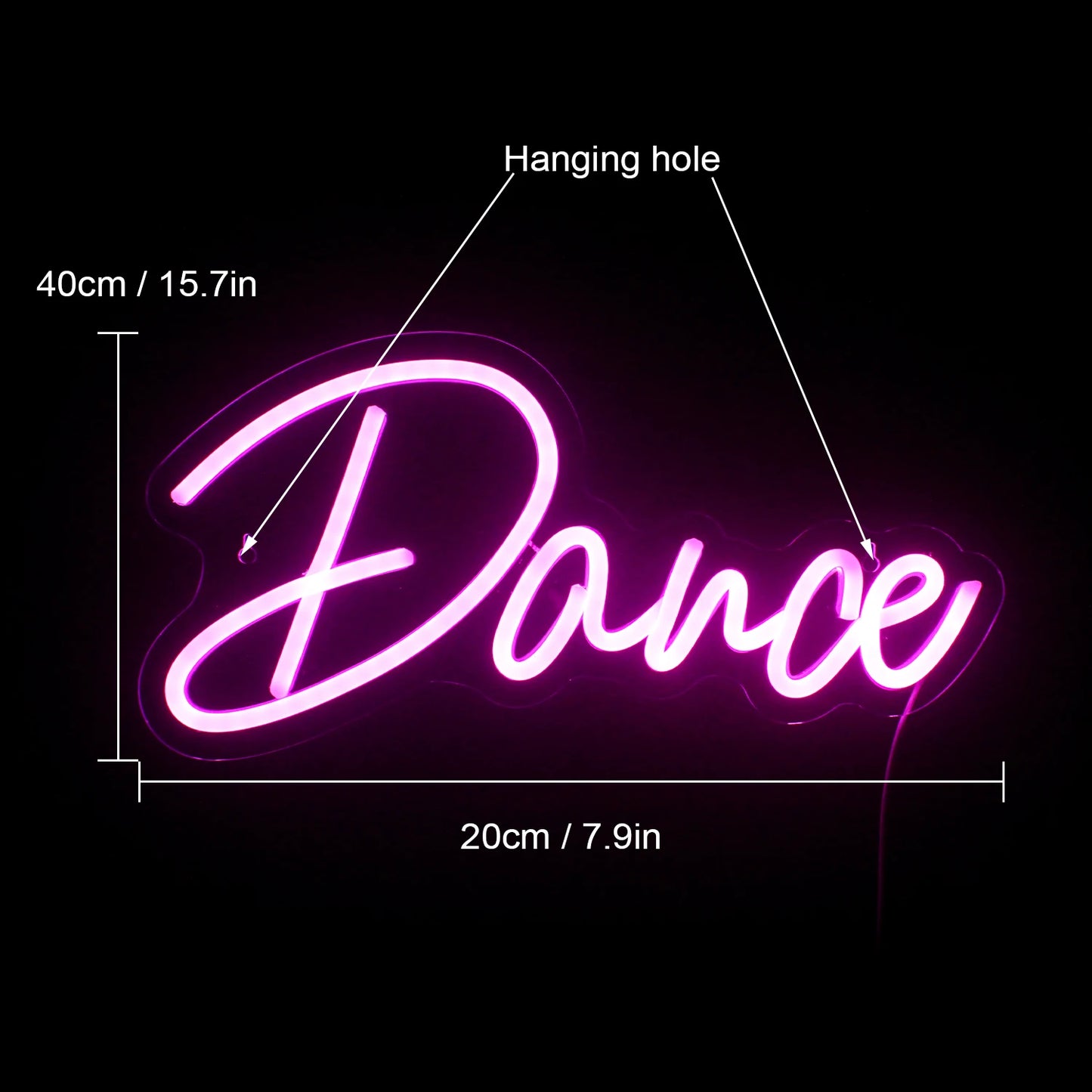 Dance 5V USB LED Neon Sign - Budget Friendly