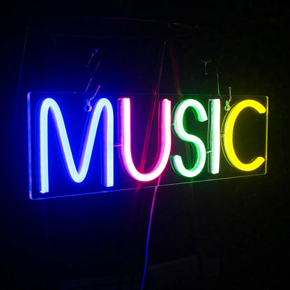 Music 5V USB LED Neon Sign - Budget Friendly
