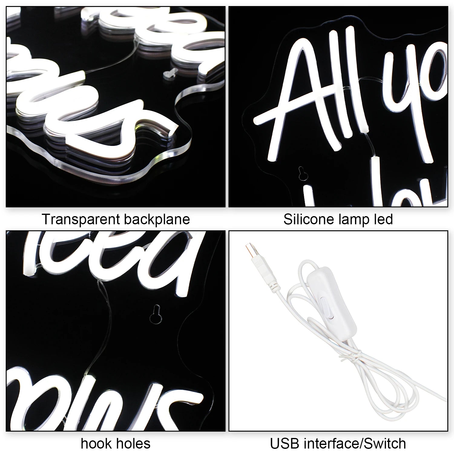 All you need is brows 5V USB LED Neon Sign - Budgetvriendelijk
