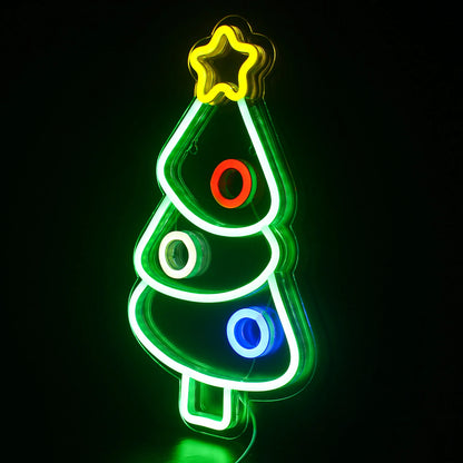 Christmas Tree 5V USB LED Neon Sign - Budget Friendly