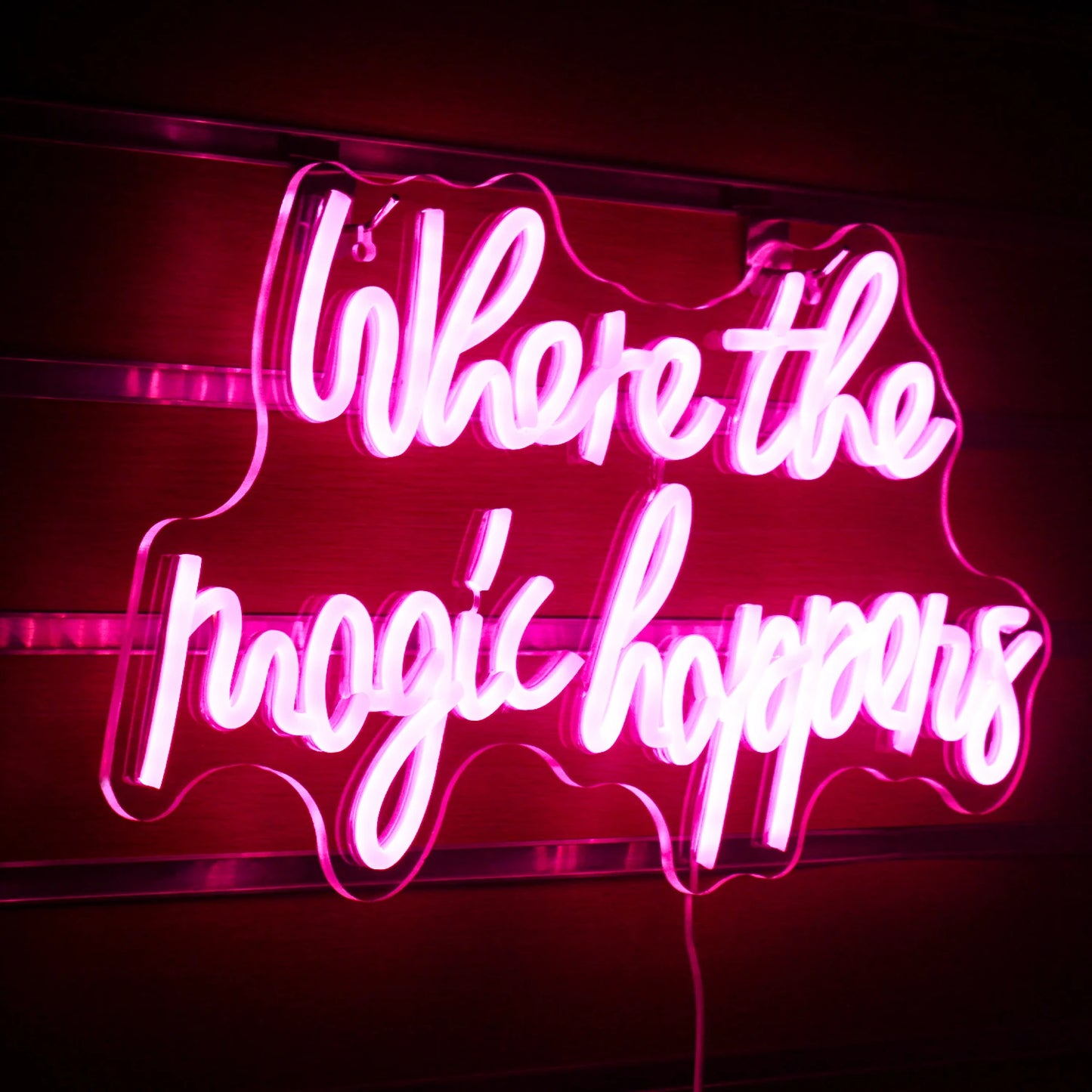 Where The Magic Happens 5V USB LED Neon Sign - Budget Friendly