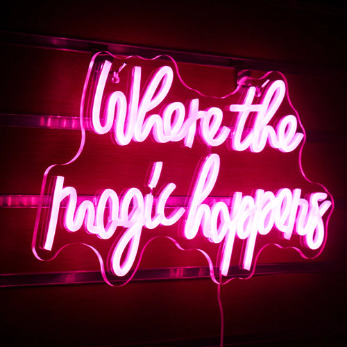 Where The Magic Happens – LED-neonbord (5 V USB)