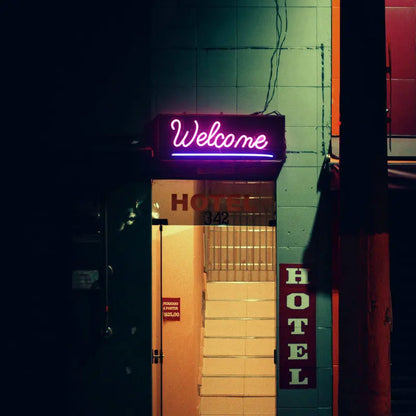 Welcome 5V USB LED Neon Sign - Budget Friendly