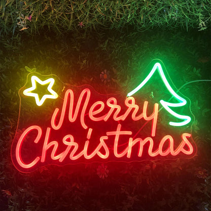 Merry Christmas 5V USB LED Neon Sign - Budget Friendly