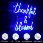 Thankful & Blessed – LED-neonbord (5 V USB)