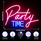 Party Time 5V USB LED Neon Sign - Budget Friendly