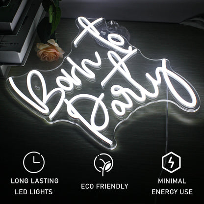 Borh to Party 5V USB LED Neon Sign - Budget Friendly