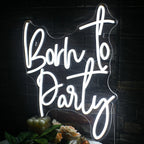 Born to Party – LED-neonbord (5 V USB)
