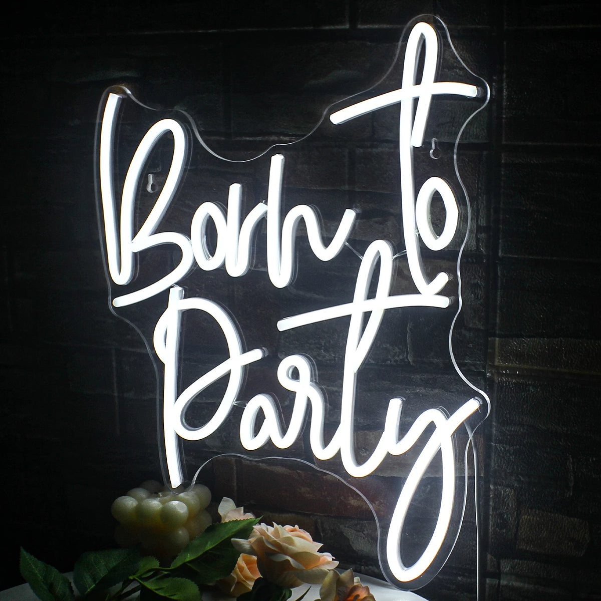Born to Party 5V USB LED Neon Sign - Budget Friendly