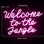 Welkom bij de Jungle 5V USB LED Neon Sign - Budgetvriendelijk
