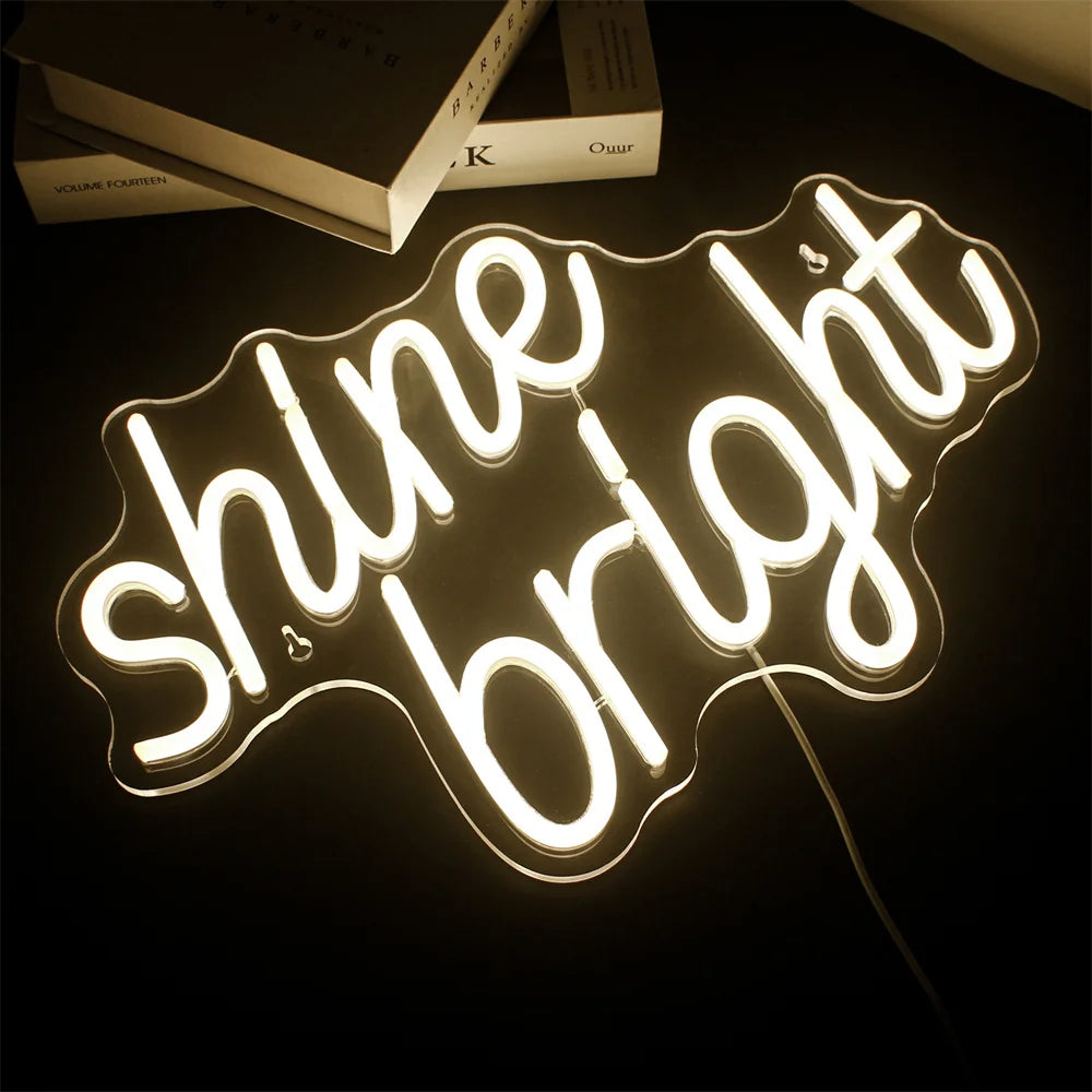Shine Bright – LED-neonbord (5 V USB)