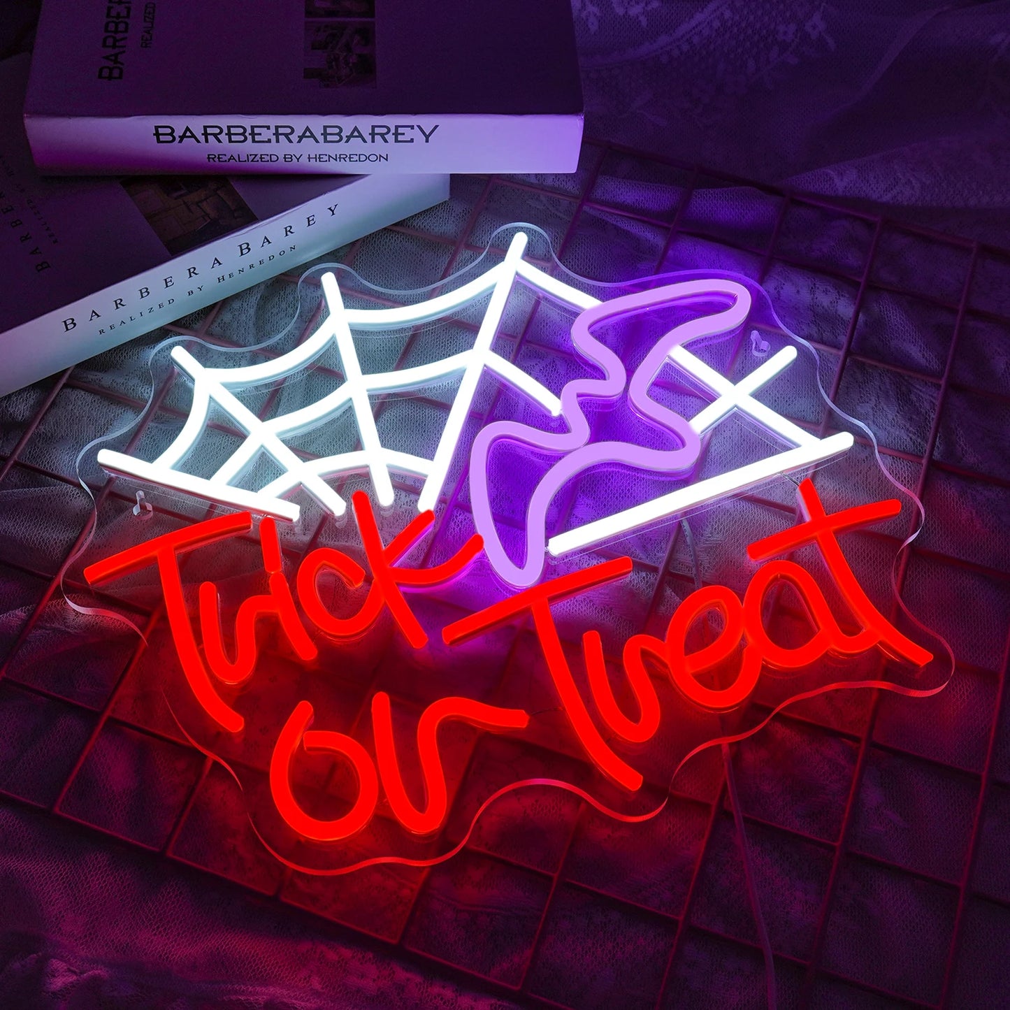 Trick Or Treat Halloween 5V USB LED Neon Sign - Budget Friendly