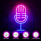 Microphone 5V USB LED Neon Sign - Budget Friendly