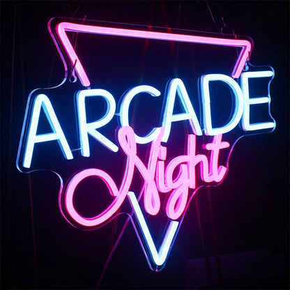Arcade Night 5V USB LED Neon Sign - Budget Friendly