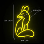 Fox 5V USB LED Neon Sign - Budget Friendly
