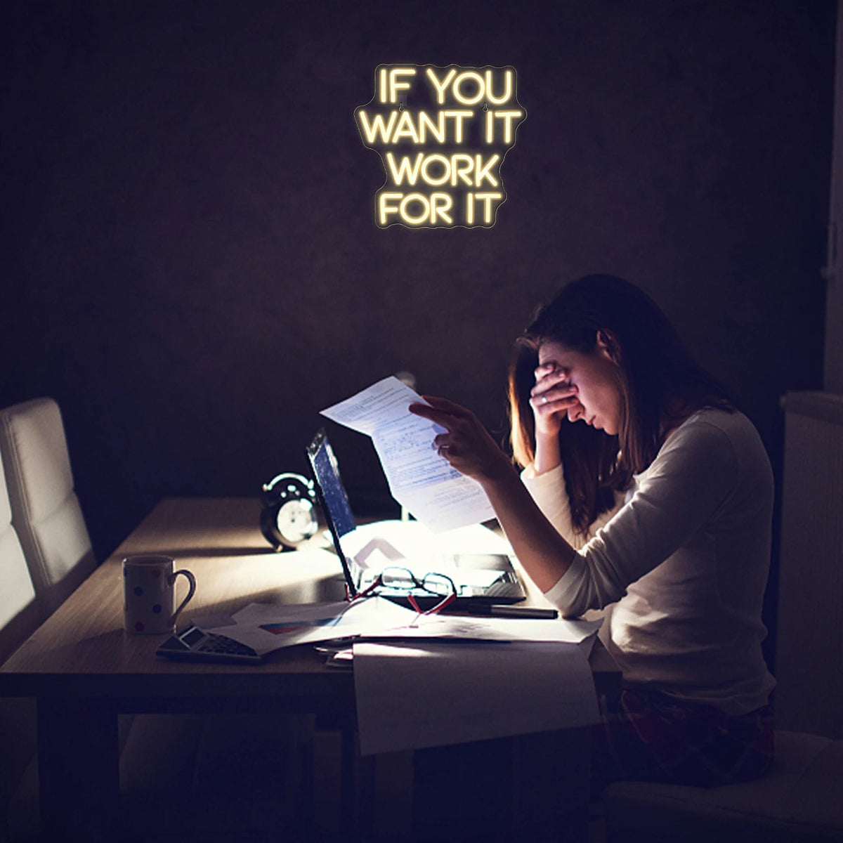 if you want it work for it – LED-neonbord (5 V USB)
