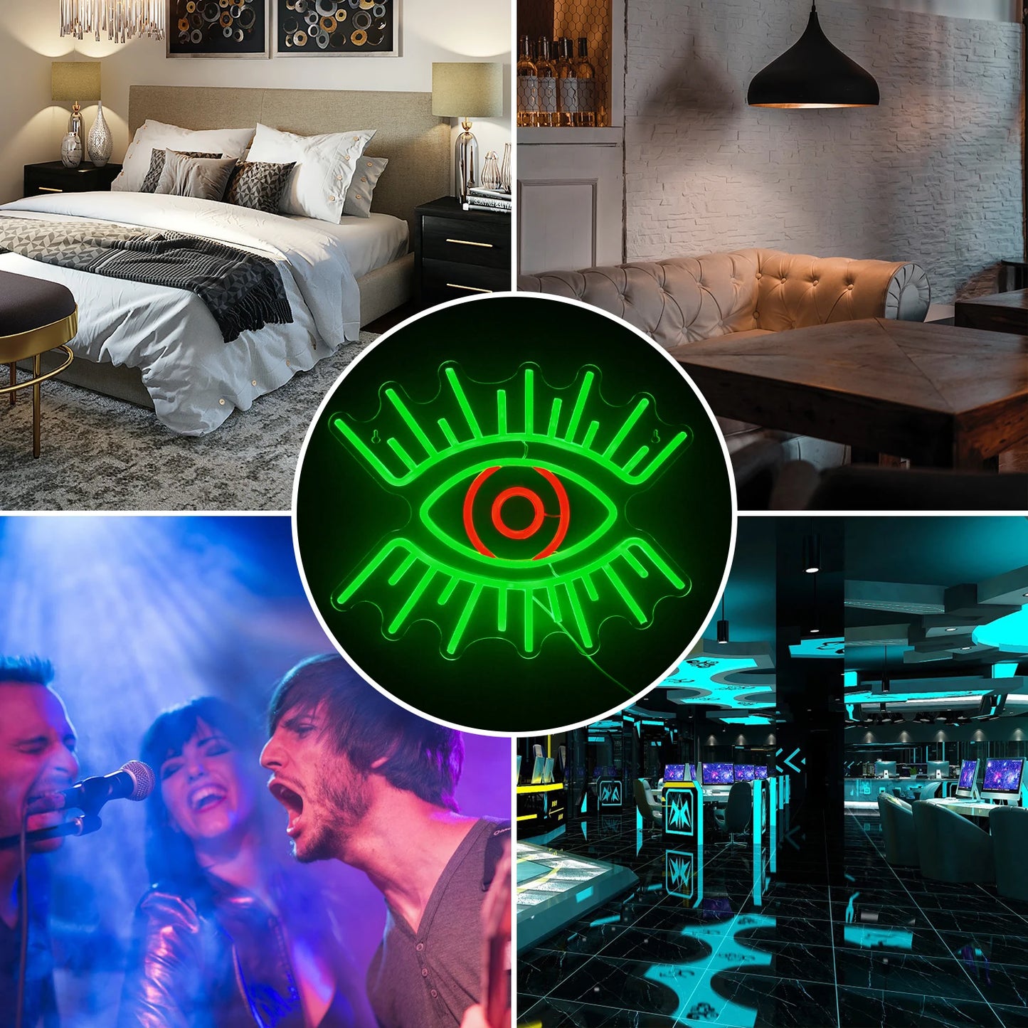 Eyes 5V USB LED Neon Sign - Budget Friendly