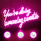 You're Doing Amazing Sweetie – LED-neonbord (5 V USB)