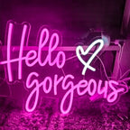 Hello Gorgeous 5V USB LED Neon Sign - Budget Friendly