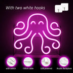 Octopus 5V USB LED Neon Sign - Budget Friendly