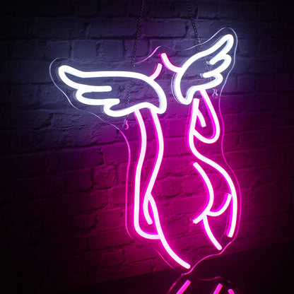 Angel 5V USB LED Neon Sign - Budget Friendly