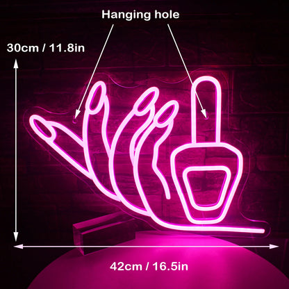 Nail 5V USB LED Neon Sign - Budget Friendly