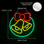 Kerstklok – LED-neonbord (5 V USB)