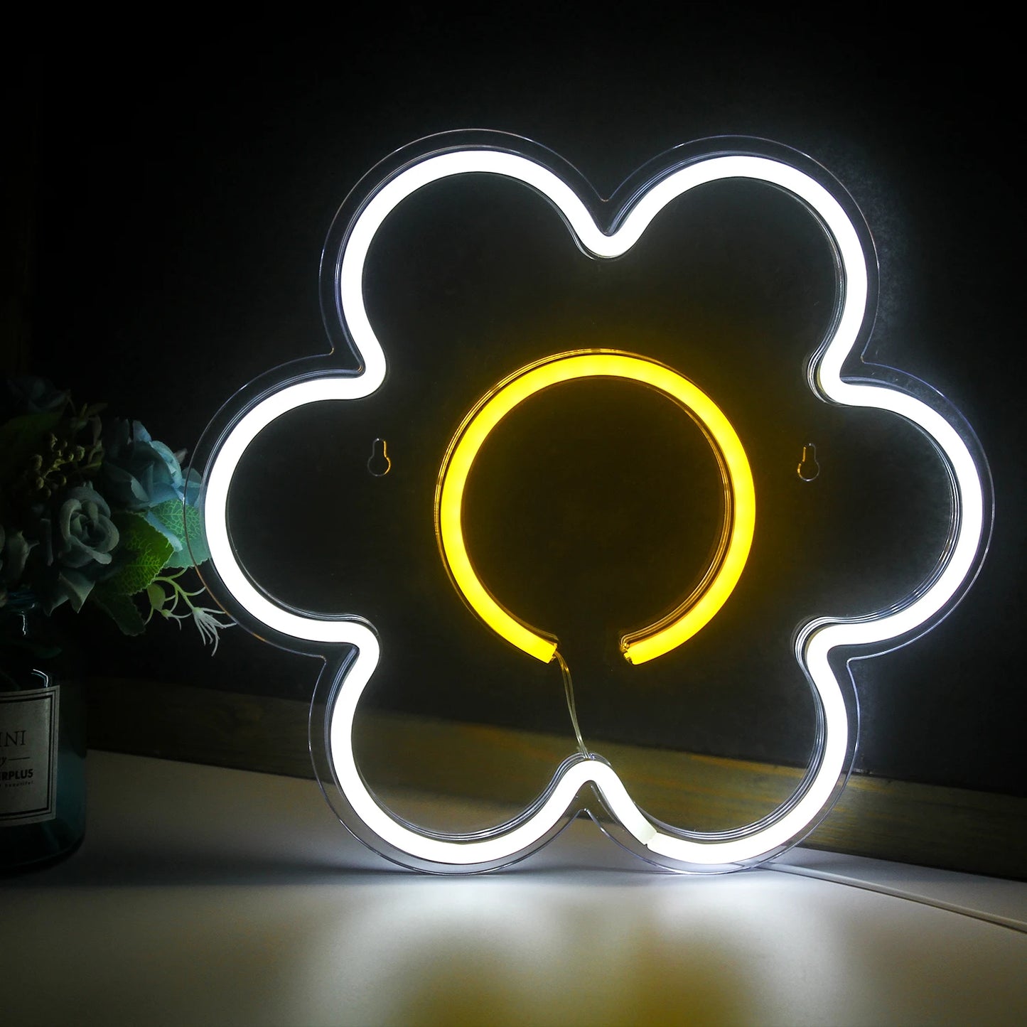 LED Flower 5V USB LED Neon Sign - Budget Friendly