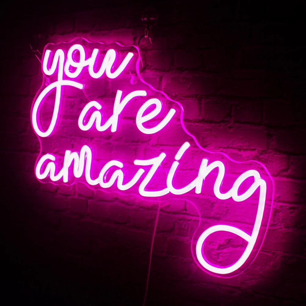 You Are Amazing 5V USB LED Neon Sign - Budget Friendly