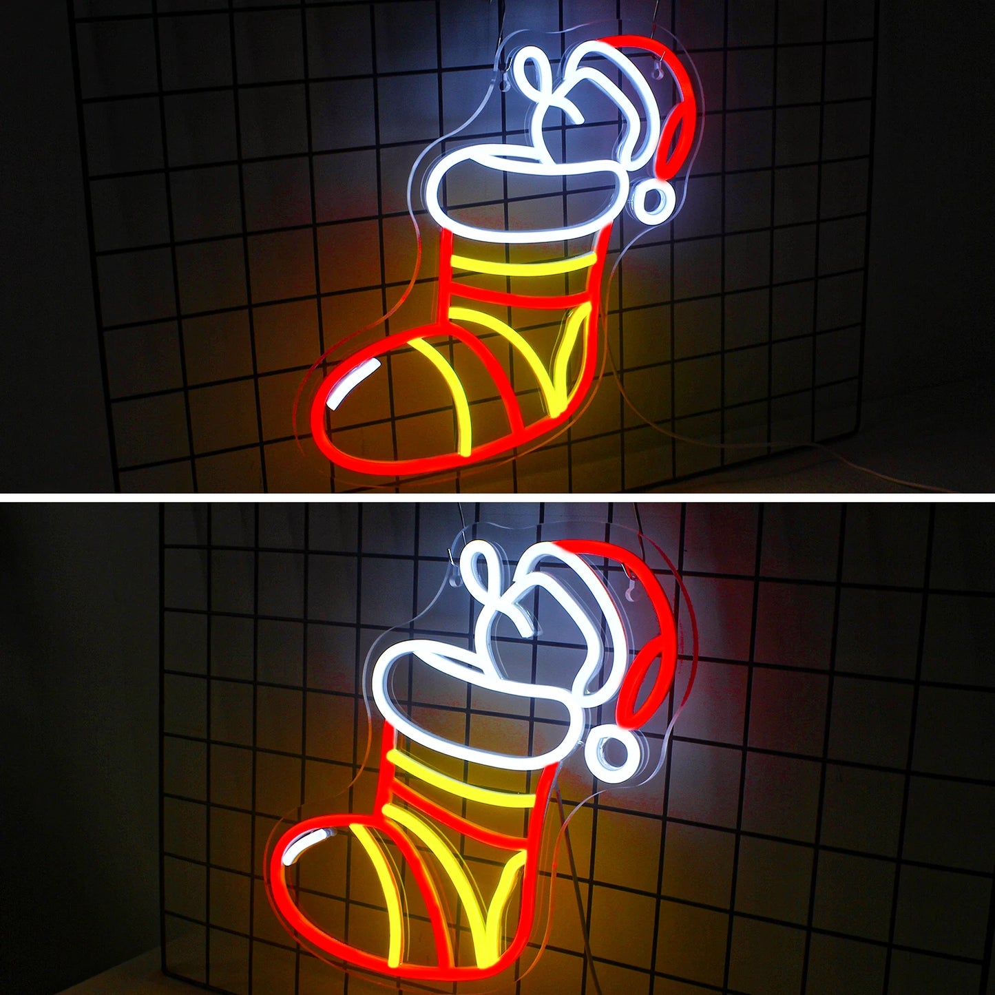 Christmas Socks 5V USB LED Neon Sign - Budget Friendly