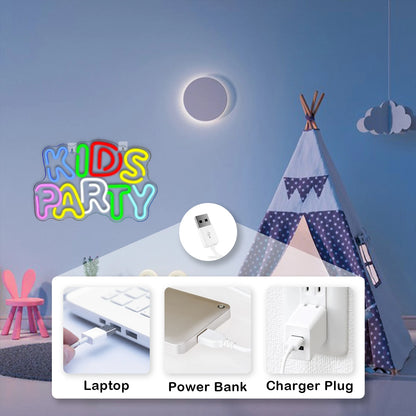 Kids Party 5V USB LED Neon Sign - Budget Friendly