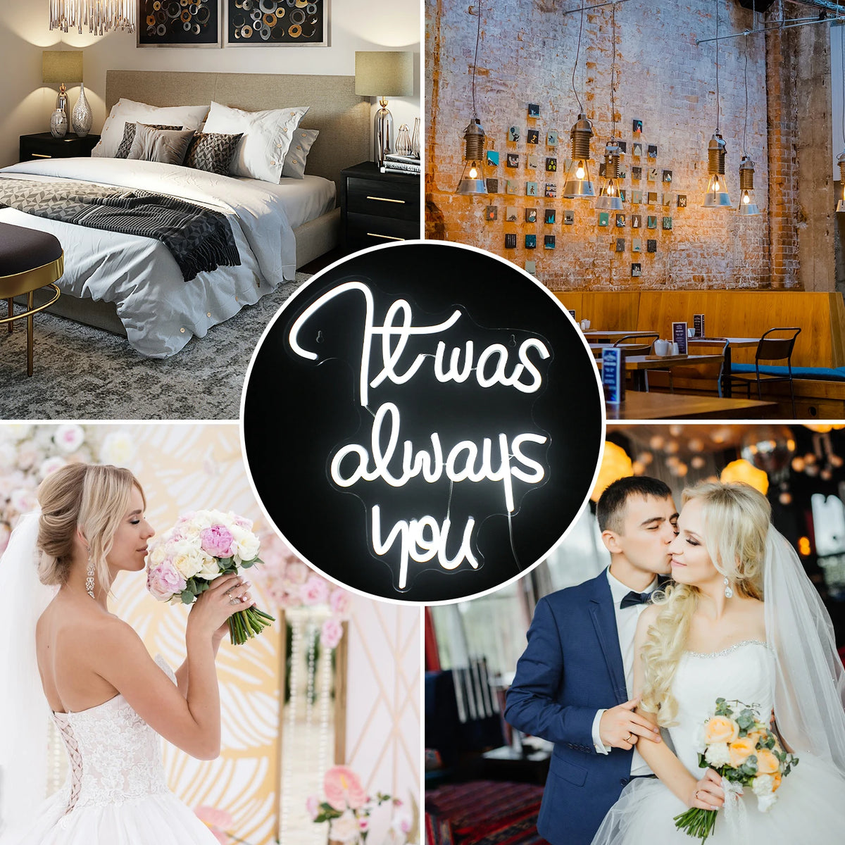 It Was Always You – LED-neonbord (5 V USB)