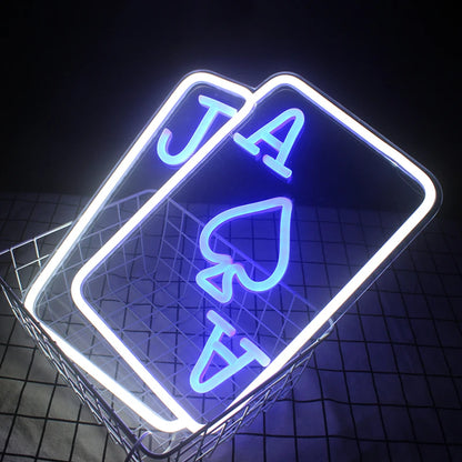 Poker 5V USB LED Neon Sign - Budget Friendly
