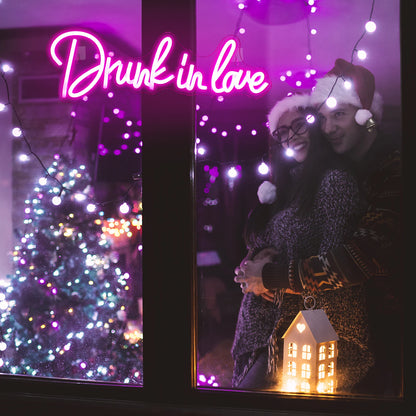 Drunk In Love 5V USB LED Neon Sign - Budget Friendly