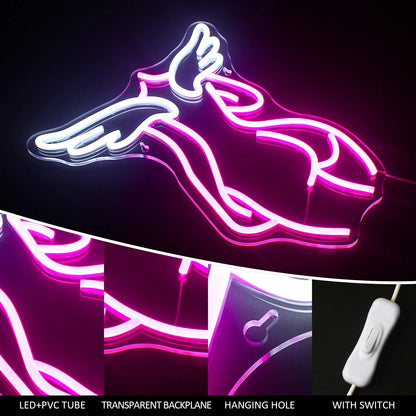 Angel 5V USB LED Neon Sign - Budget Friendly