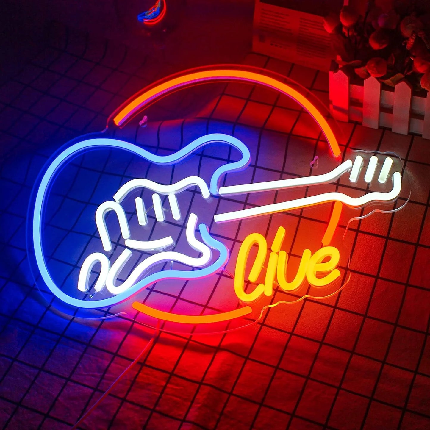 Music Guitar 5V USB LED Neon Sign - Budget Friendly