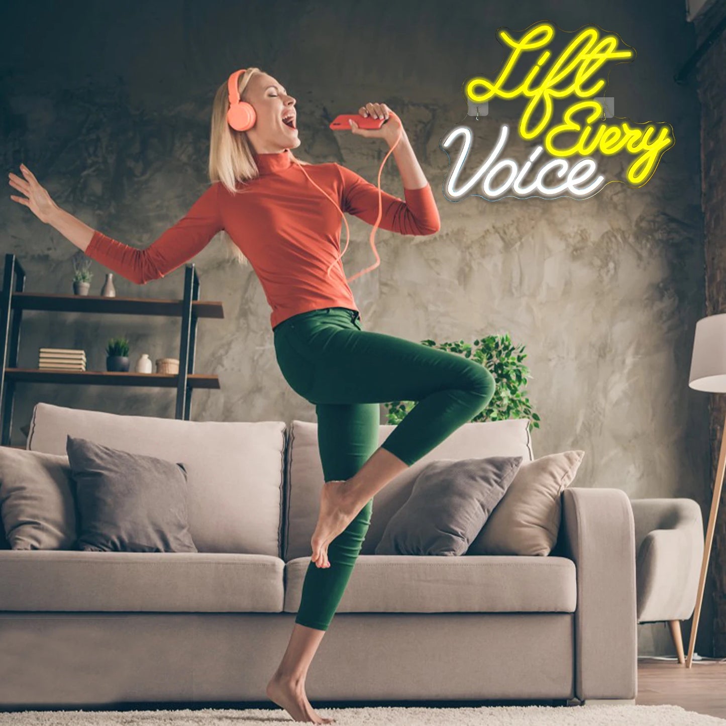 Life Every Voice 5V USB LED Neon Sign - Budget Friendly