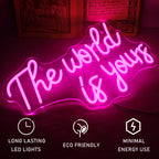 The World Is Yours – LED-neonbord (5 V USB)